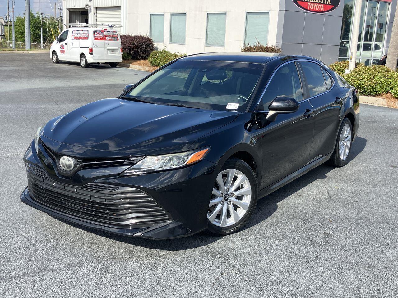Midnight Black Metallic 2018 Toyota Camry LE Sedan Front-Wheel Drive 8-Speed Automatic