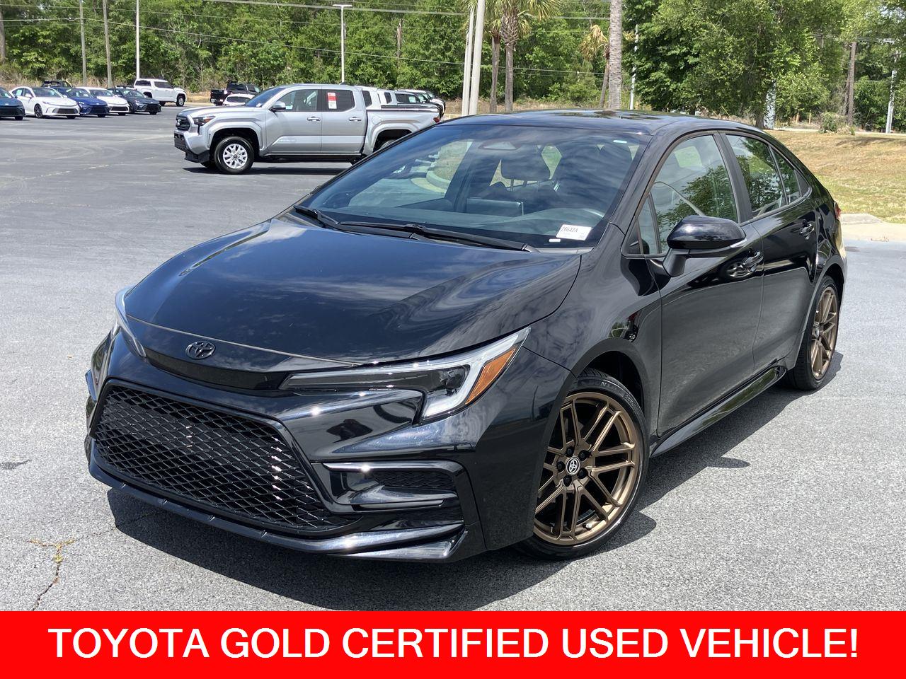 Black (Midnight Black Metallic) 2024 Toyota Corolla Sedan Front-Wheel Drive Continuously Variable Transmission
