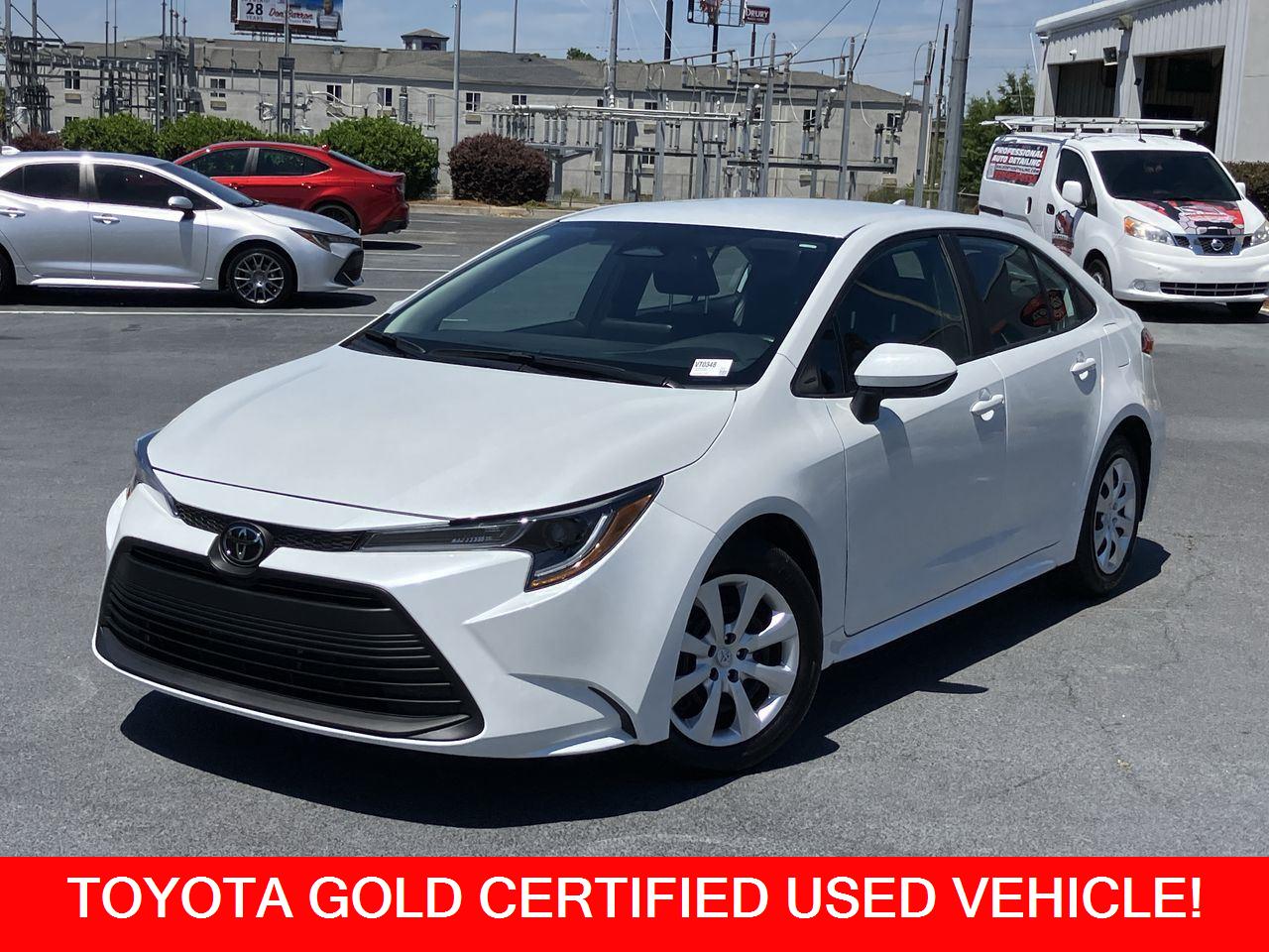 White (Wind Chill Pearl) 2025 Toyota Corolla LE FWD Sedan Front-Wheel Drive Continuously Variable Transmission