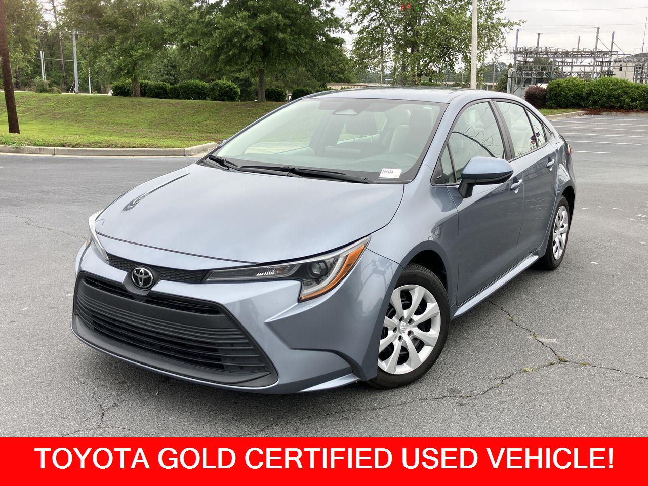 Gray (Celestite) 2024 Toyota Corolla LE FWD Sedan Front-Wheel Drive Continuously Variable Transmission