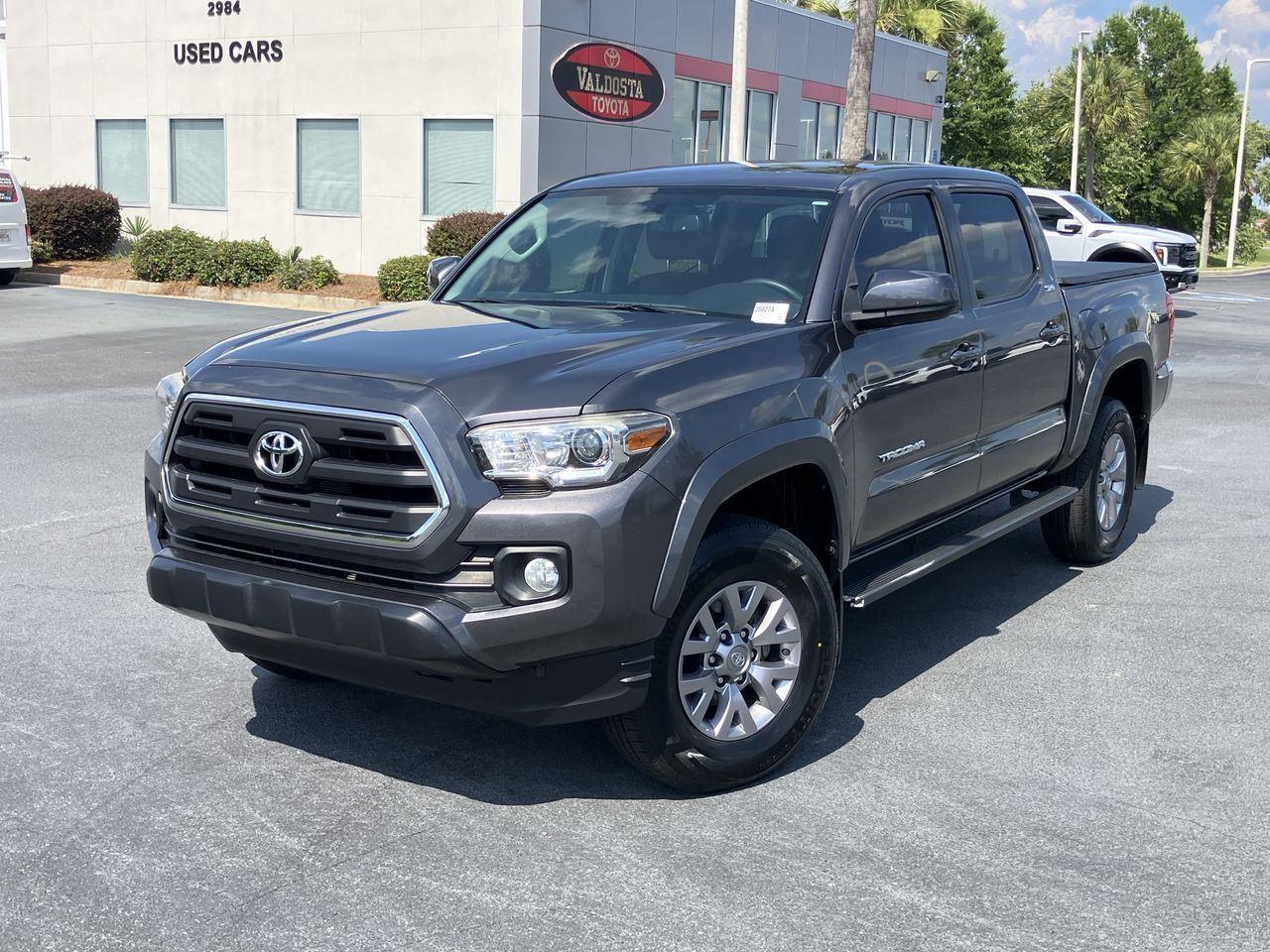 Gray (Magnetic Gray Metallic) 2017 Toyota Tacoma SR5 V6 Double Cab RWD Pickup Truck 4X2 6-Speed Automatic