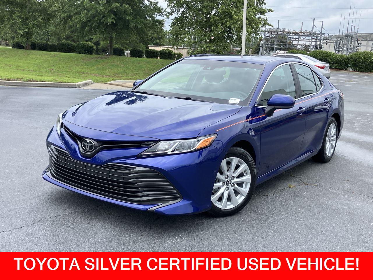 Blue (Blue Crush Metallic) 2018 Toyota Camry Sedan Front-Wheel Drive 8-Speed Automatic