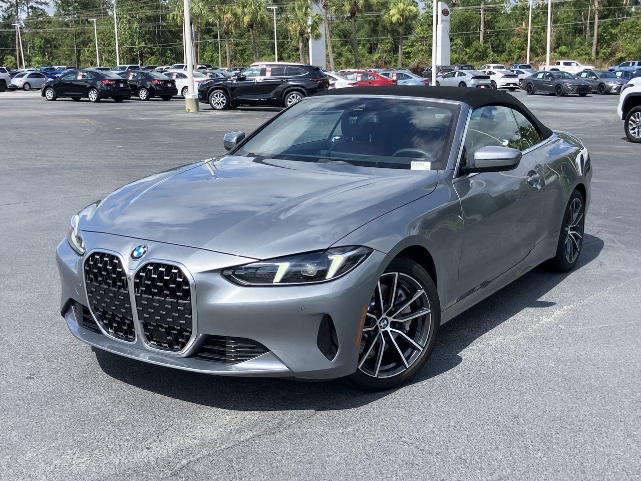 Gray (Skyscraper Grey Metallic) 2025 BMW 4 Series Convertible Rear-Wheel Drive 8-Speed Automatic