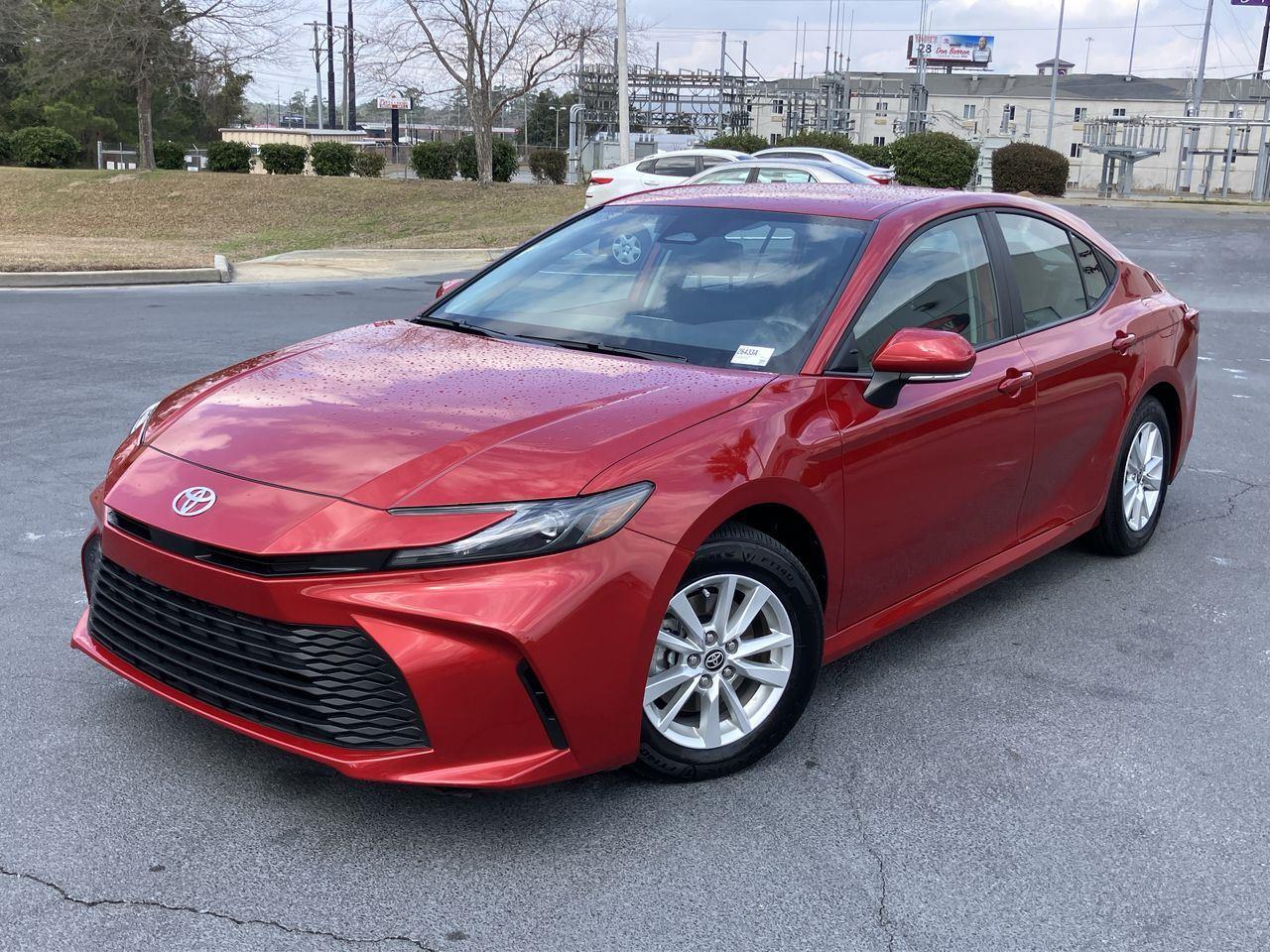 Red (Supersonic Red) 2025 Toyota Camry Sedan Front-Wheel Drive Continuously Variable Transmission