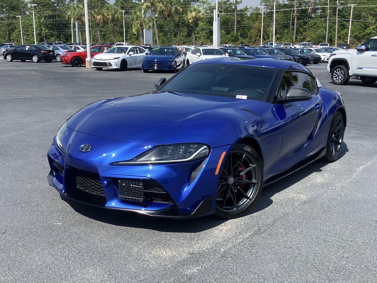 Blue (Stratosphere) 2023 Toyota Supra Coupe Rear-Wheel Drive 6-Speed Manual
