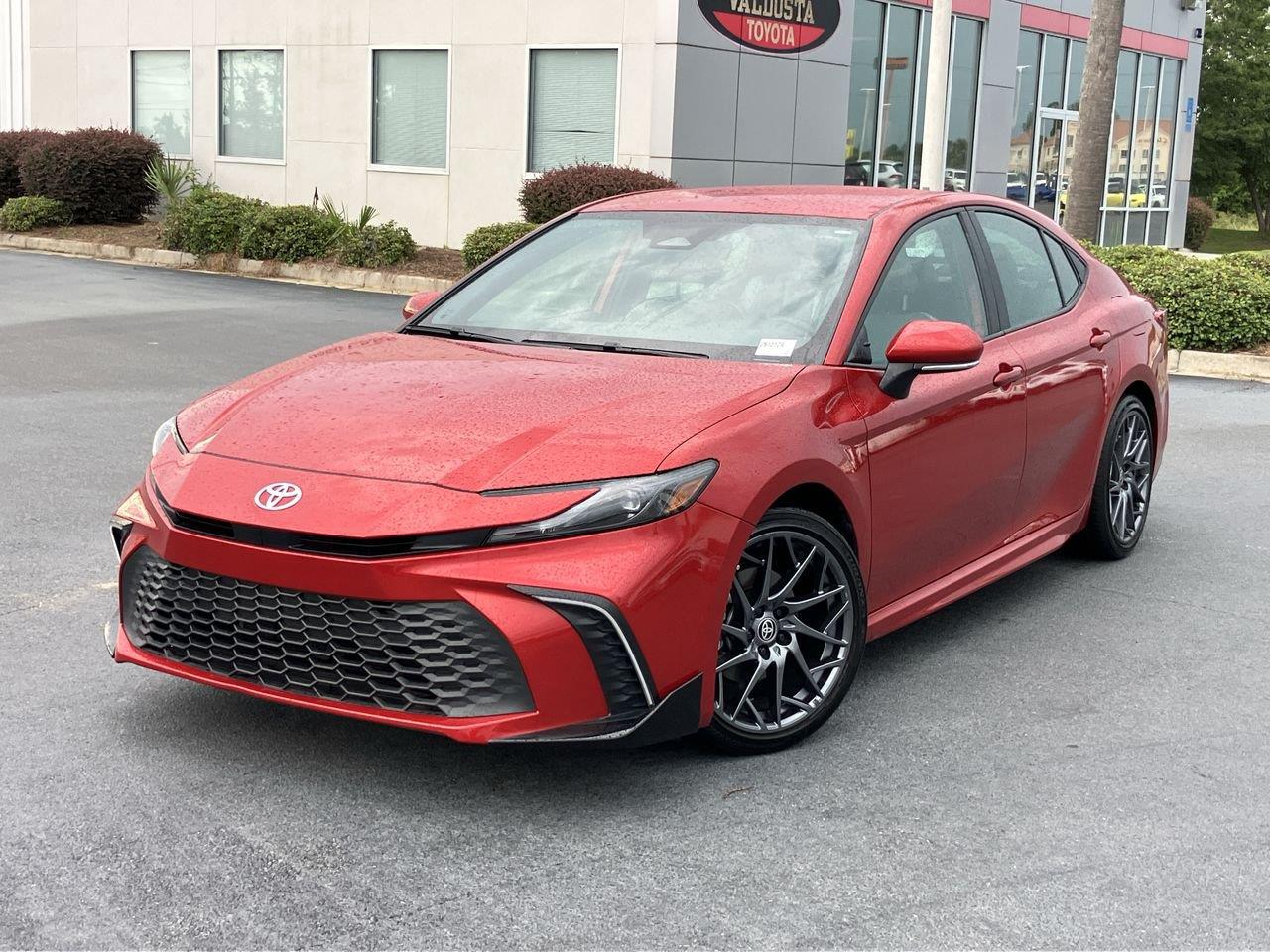 Red (Supersonic Red) 2025 Toyota Camry Sedan Front-Wheel Drive Continuously Variable Transmission