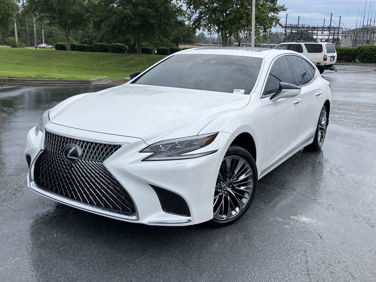 White (Eminent White Pearl) 2018 Lexus LS Hybrid Sedan Rear-Wheel Drive Continuously Variable Transmission