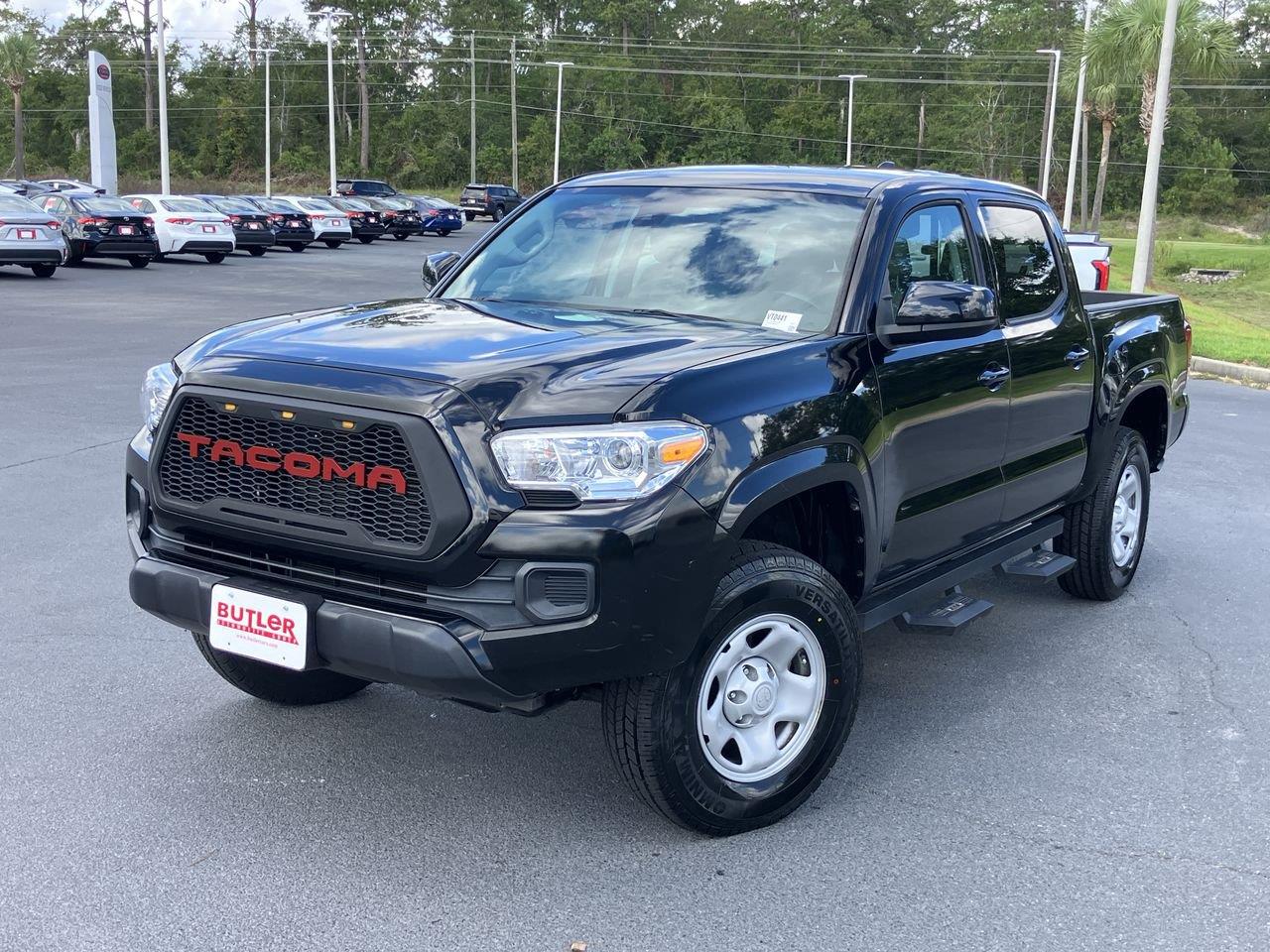Black (Midnight Black Metallic) 2022 Toyota Tacoma Pickup Truck 4X2 6-Speed Automatic