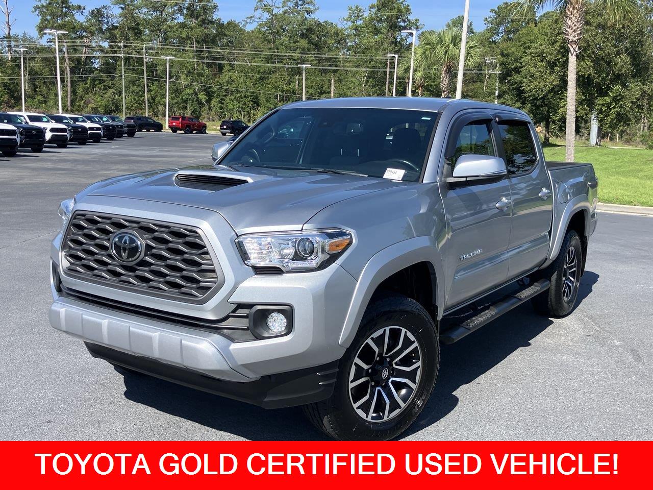Silver (Celestial Silver Metallic) 2022 Toyota Tacoma Pickup Truck 4X2 6-Speed Automatic