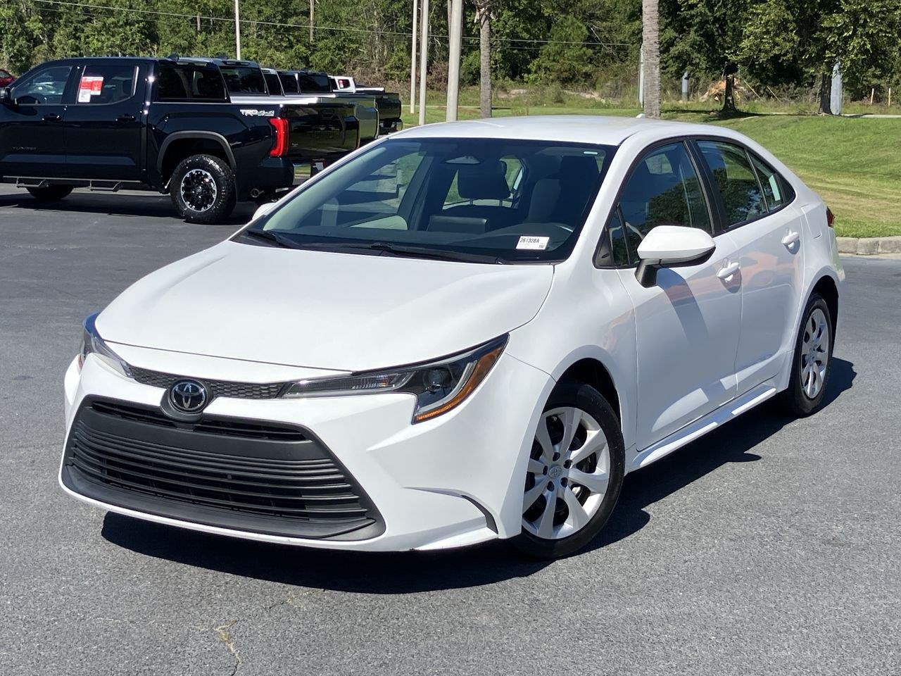 White (Ice Cap) 2023 Toyota Corolla Sedan Front-Wheel Drive Continuously Variable Transmission