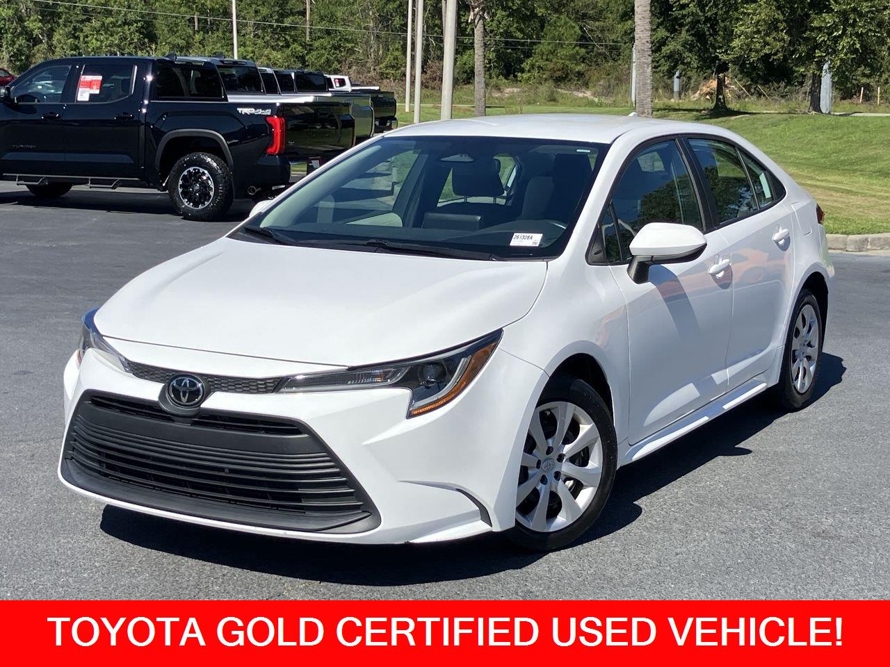 White (Ice Cap) 2023 Toyota Corolla Sedan Front-Wheel Drive Continuously Variable Transmission