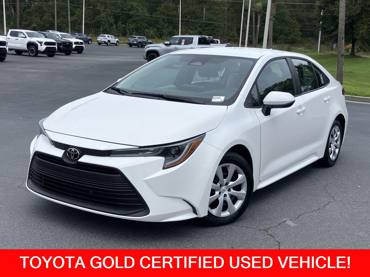 White (Ice Cap) 2025 Toyota Corolla Sedan Front-Wheel Drive Continuously Variable Transmission