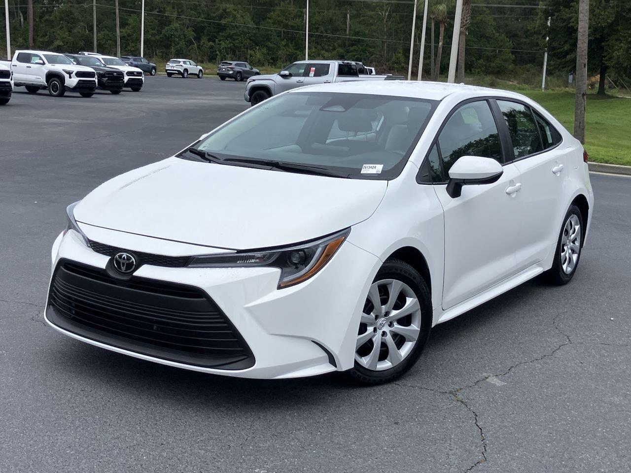 White (Ice Cap) 2025 Toyota Corolla Sedan Front-Wheel Drive Continuously Variable Transmission
