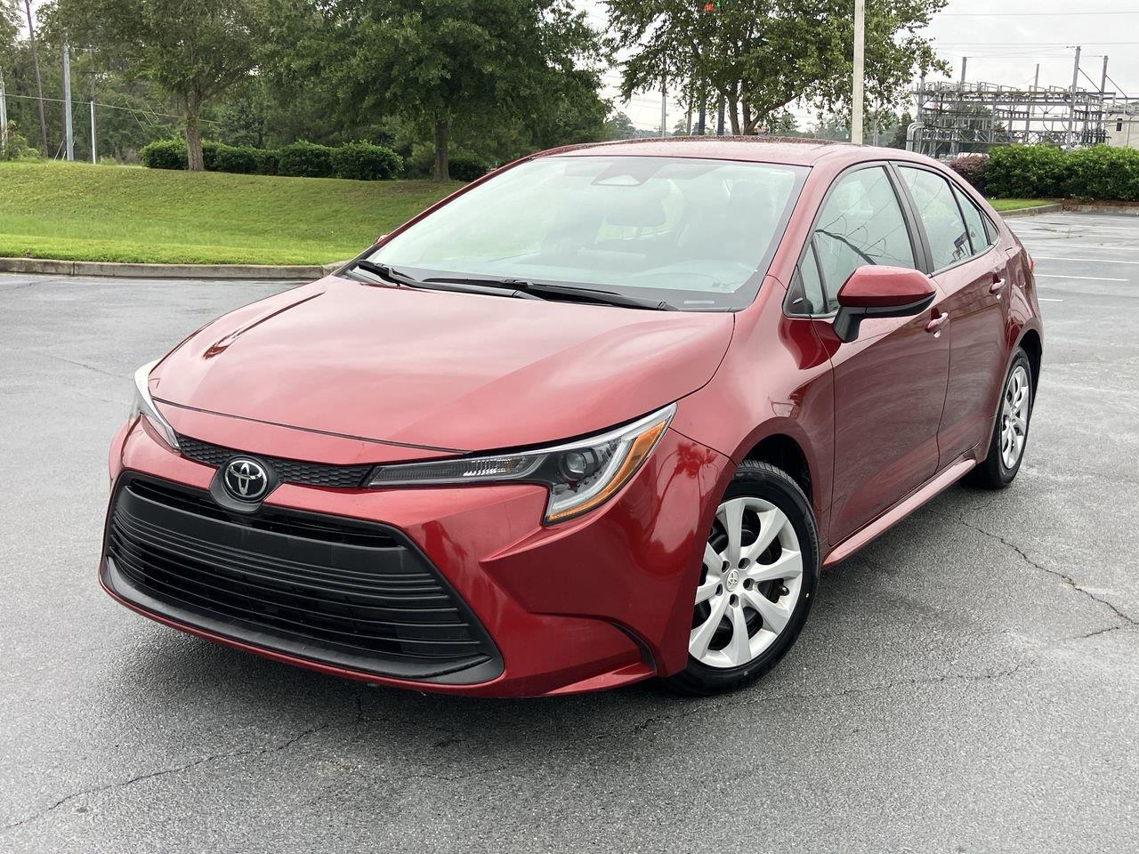 Red (Ruby Flare Pearl) 2023 Toyota Corolla Sedan Front-Wheel Drive Continuously Variable Transmission