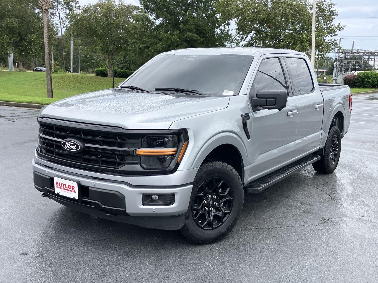 Silver (Iconic Silver Metallic) 2024 Ford F-150 Pickup Truck Four-Wheel Drive Automatic