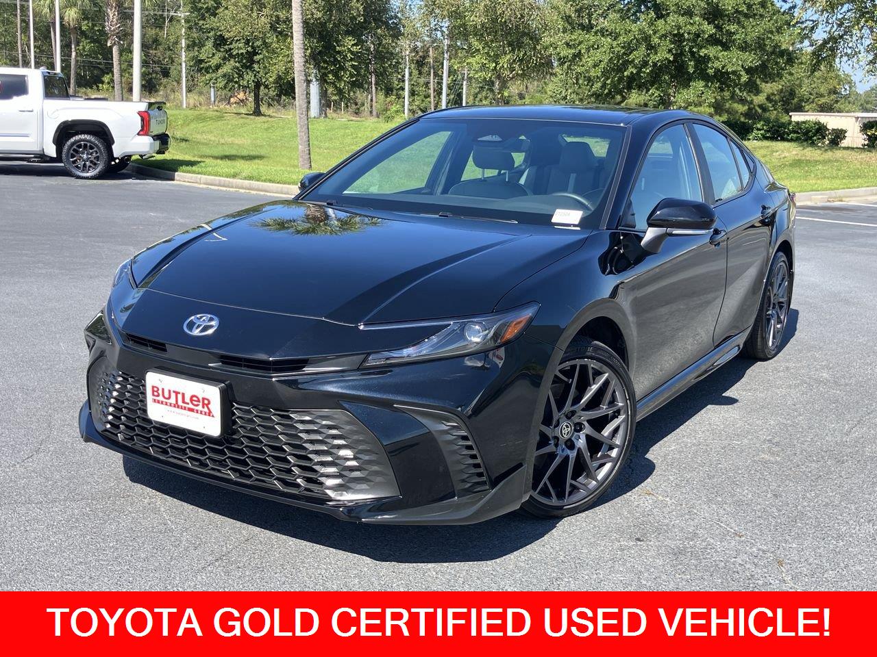 Black (Midnight Black Metallic) 2025 Toyota Camry Sedan All-Wheel Drive Continuously Variable Transmission