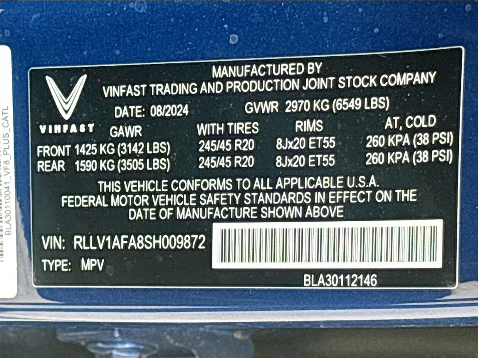 2025 VinFast VF 8 Plus