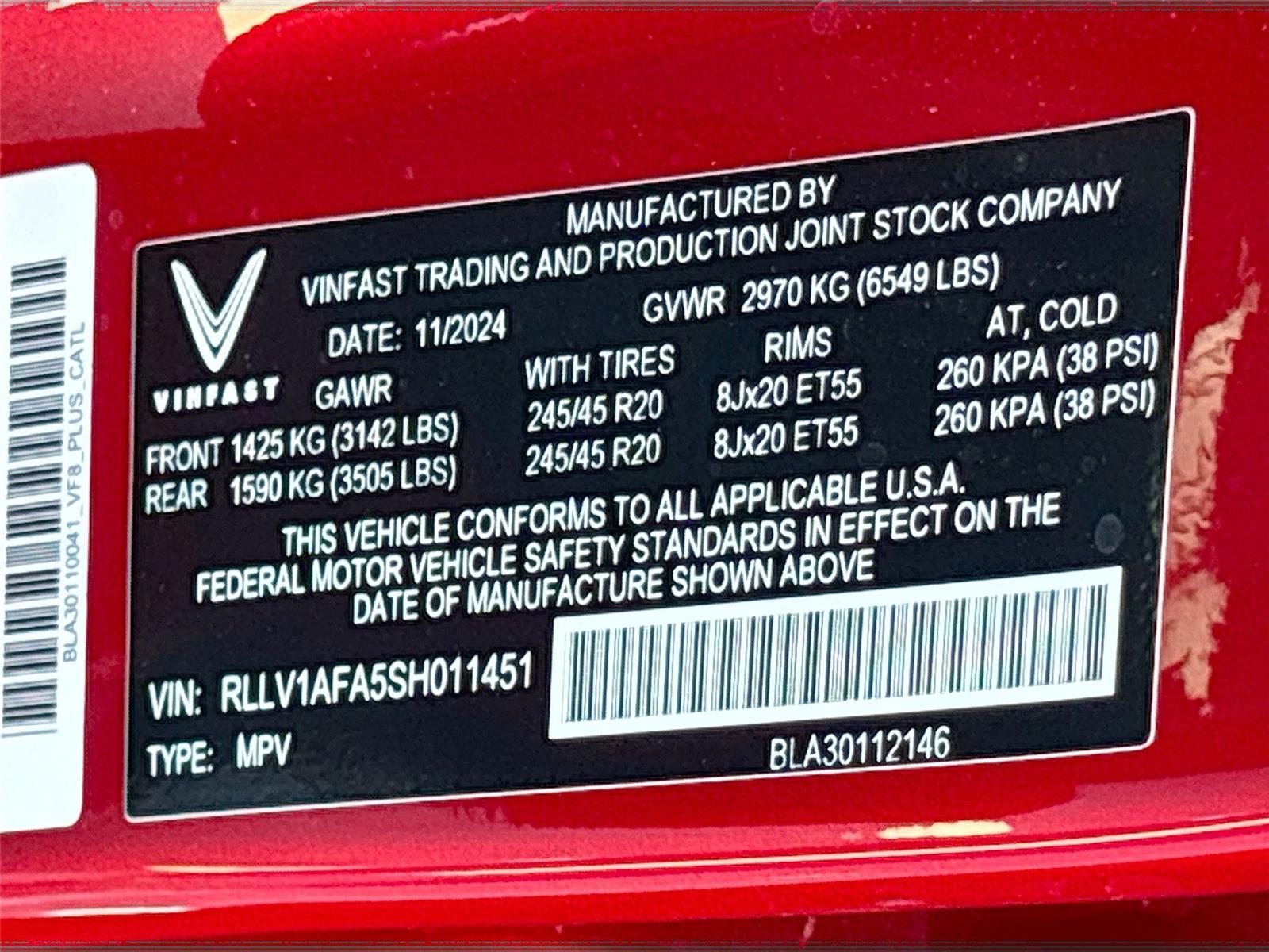 2025 VinFast VF 8 Plus