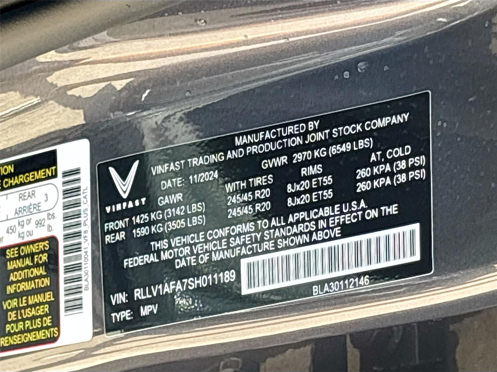 2025 VinFast VF 8 Plus