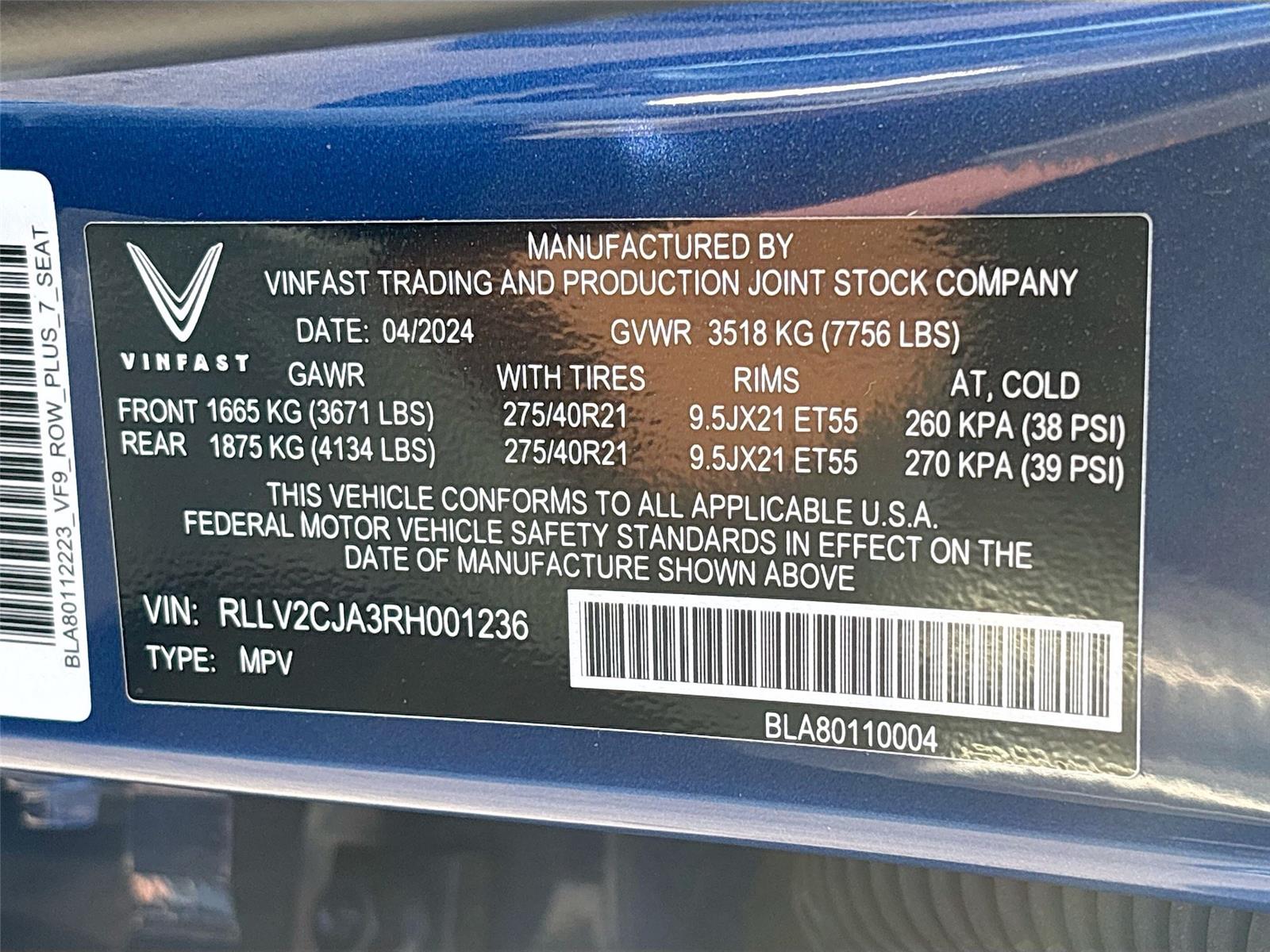 2024 VinFast VF 9 Plus