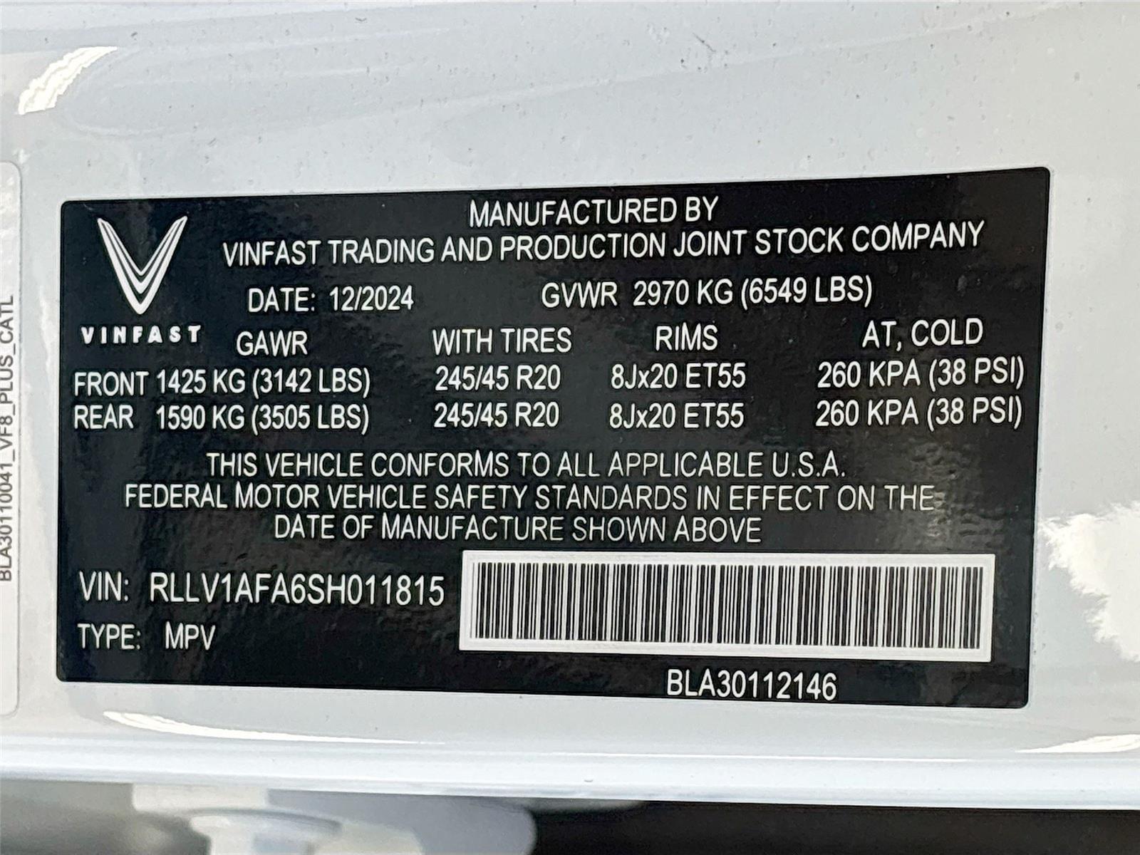 2025 VinFast VF 8 Plus