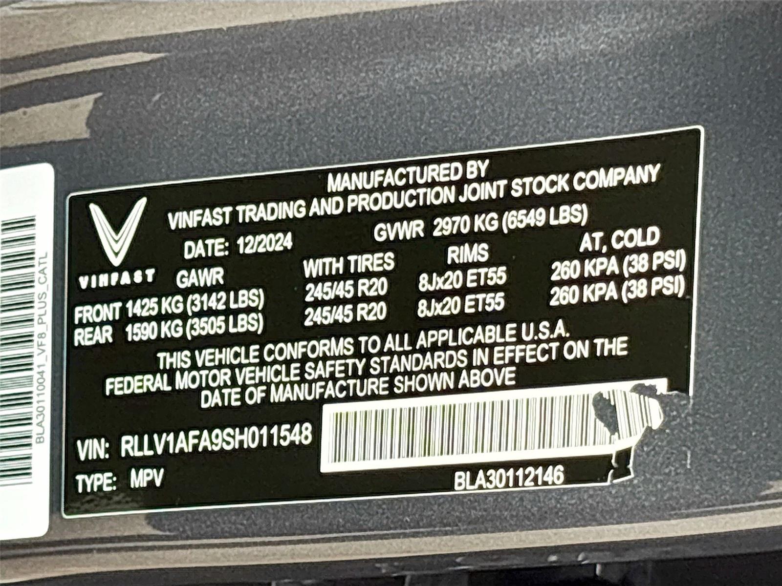 2025 VinFast VF 8 Plus