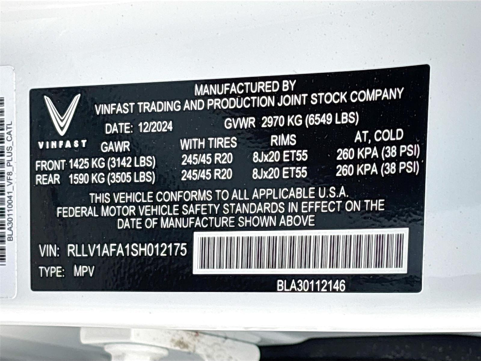 2025 VinFast VF 8 Plus