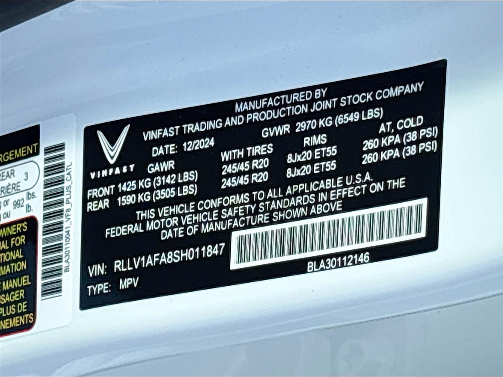 2025 VinFast VF 8 Plus