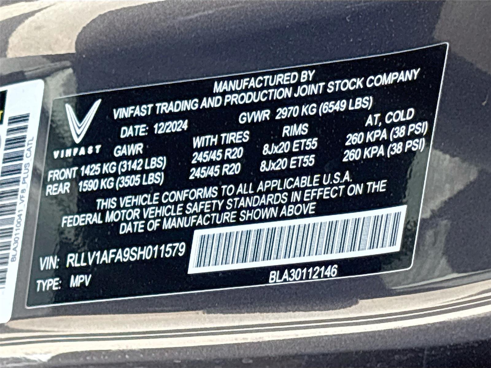 2025 VinFast VF 8 Plus