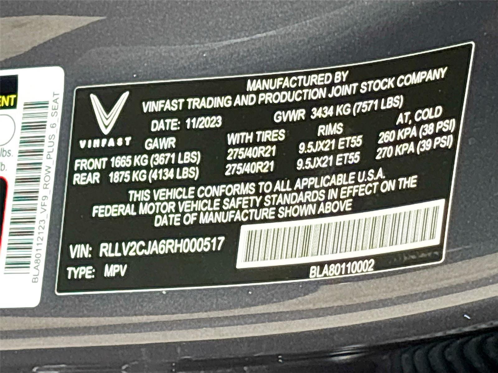 2024 VinFast VF 9 Plus