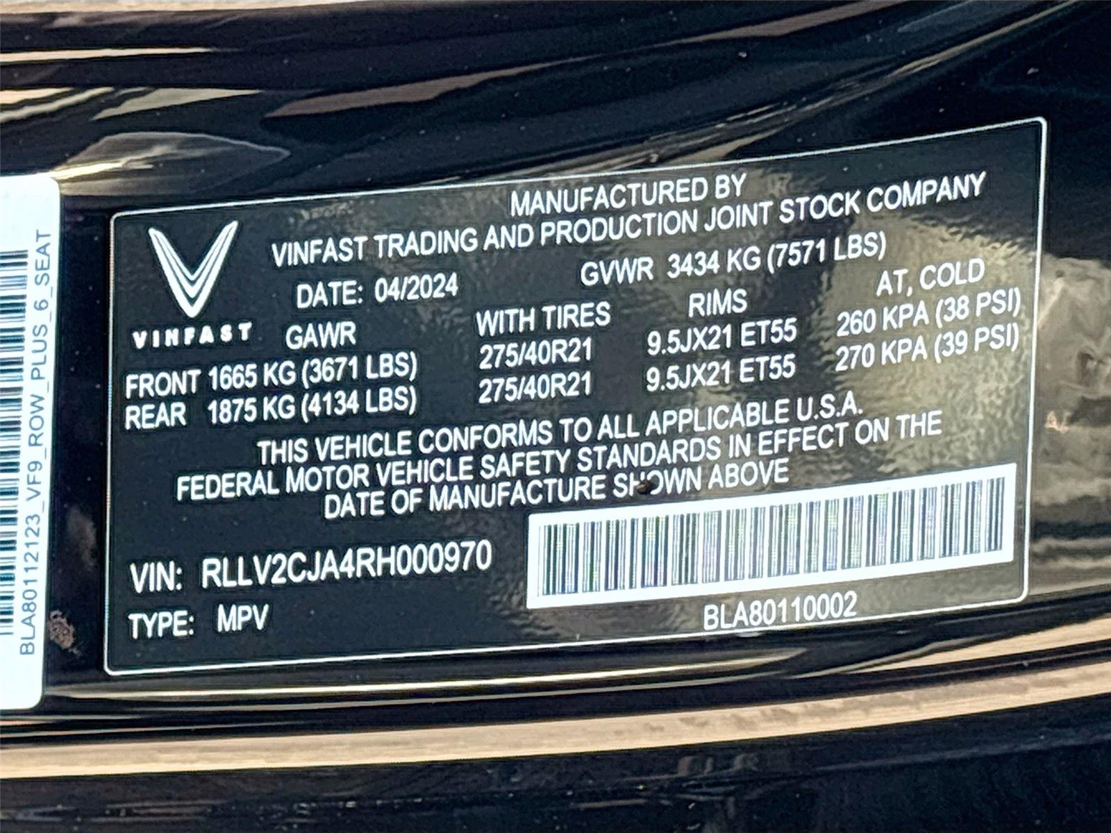 2024 VinFast VF 9 Plus