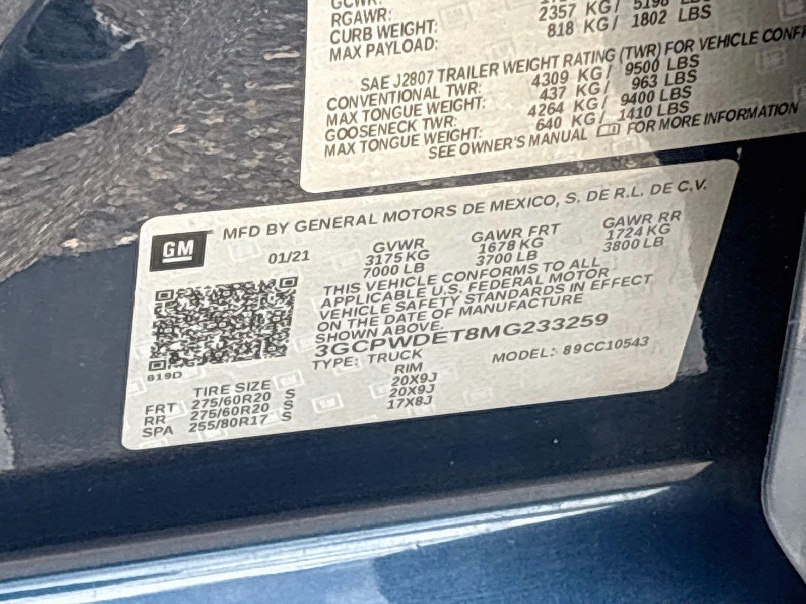 2021ChevroletSilverado 1500RST
