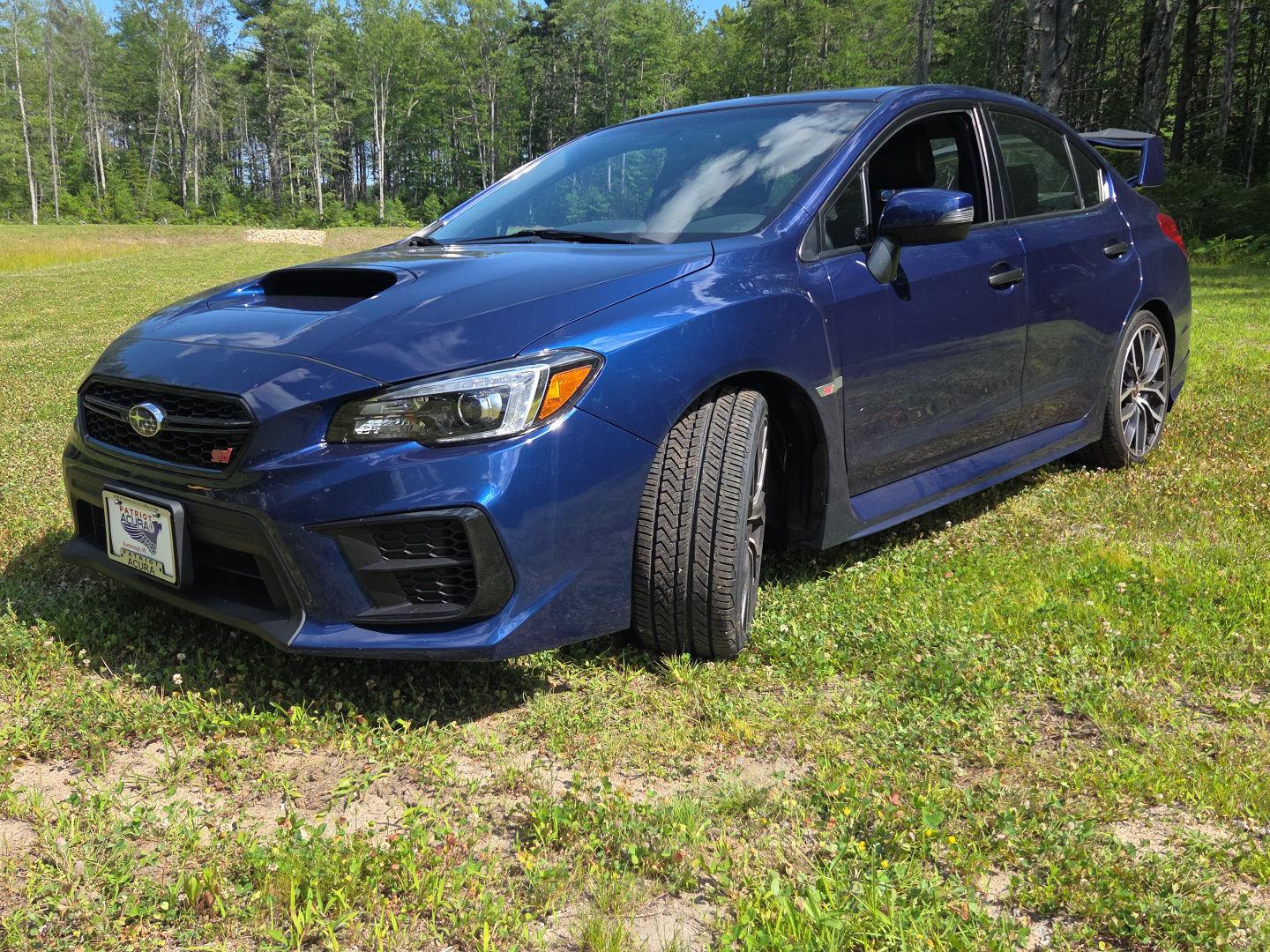Lapis Blue Pearl 2021 Subaru WRX STI Sedan All-Wheel Drive Manual