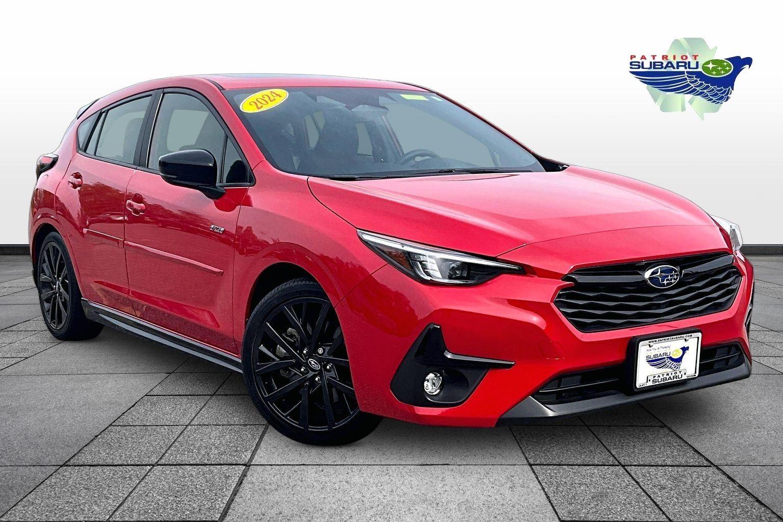 Pure Red 2024 Subaru Impreza Wagon All-Wheel Drive Continuously Variable Transmission