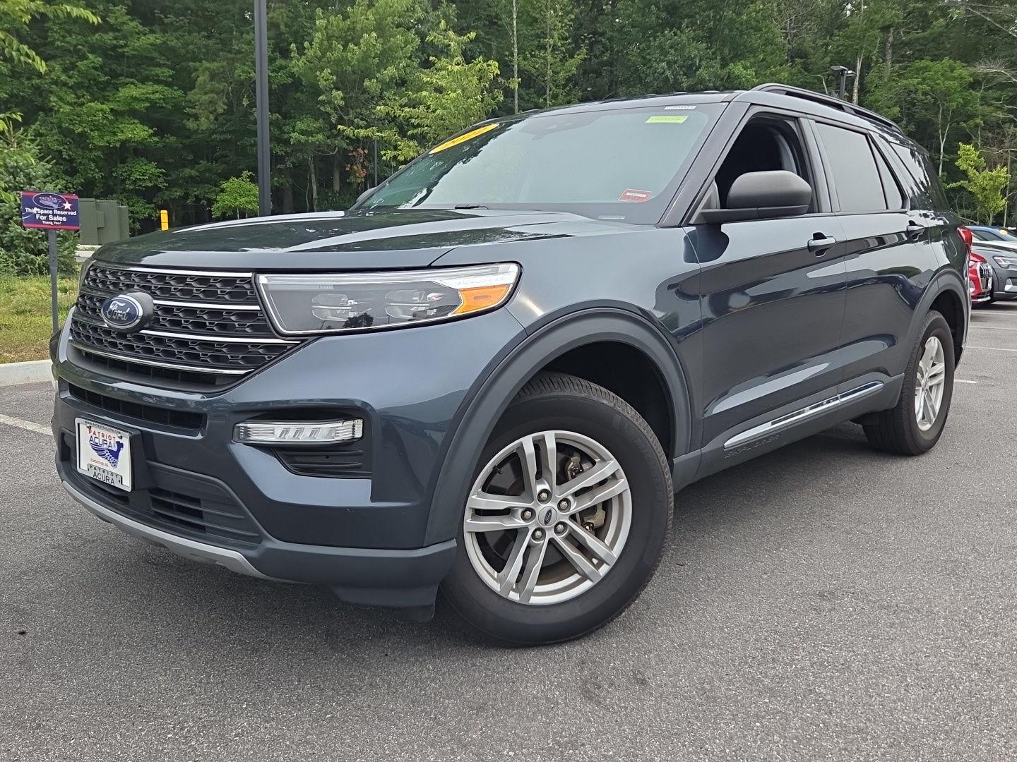 Stone Blue 2022 Ford Explorer SUV / Crossover All-Wheel Drive Automatic