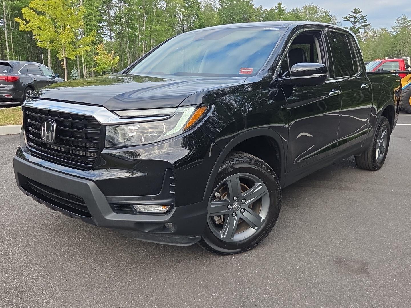 Crystal Black Pearl 2023 Honda Ridgeline Pickup Truck All-Wheel Drive Automatic