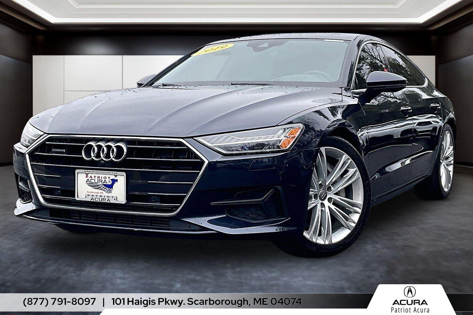 Firmament Blue Metallic 2019 Audi A7 quattro Prestige 55 TFSI Sedan All-Wheel Drive Automatic