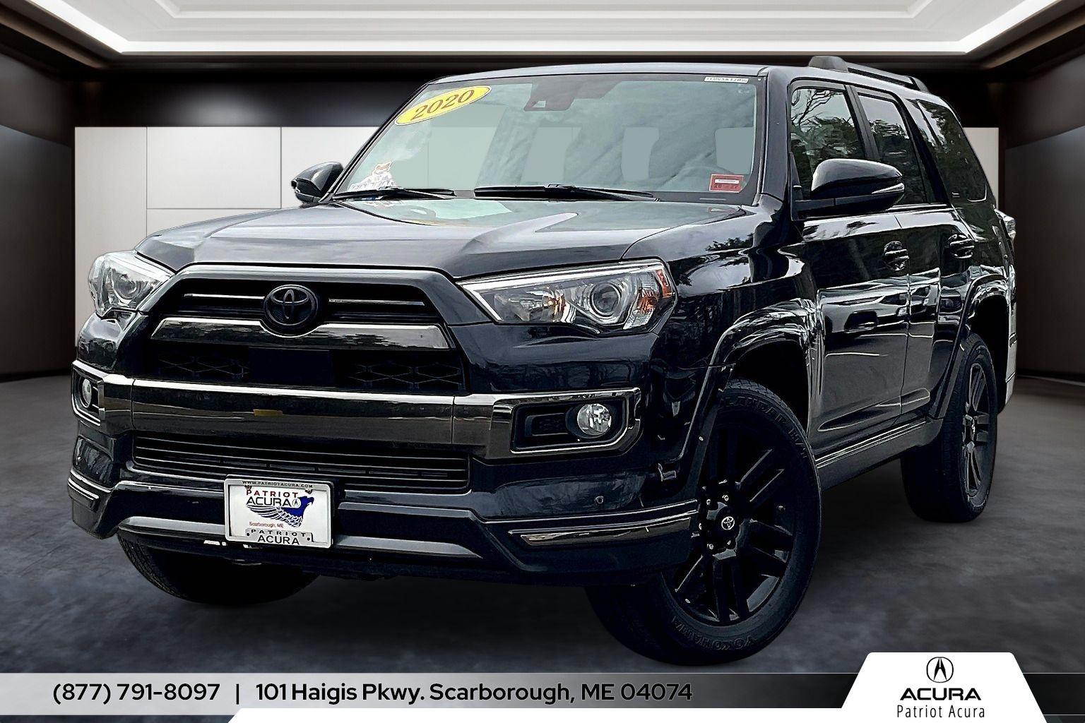 Midnight Black Metallic 2020 Toyota 4Runner Nightshade 4WD SUV / Crossover All-Wheel Drive 5-Speed Automatic