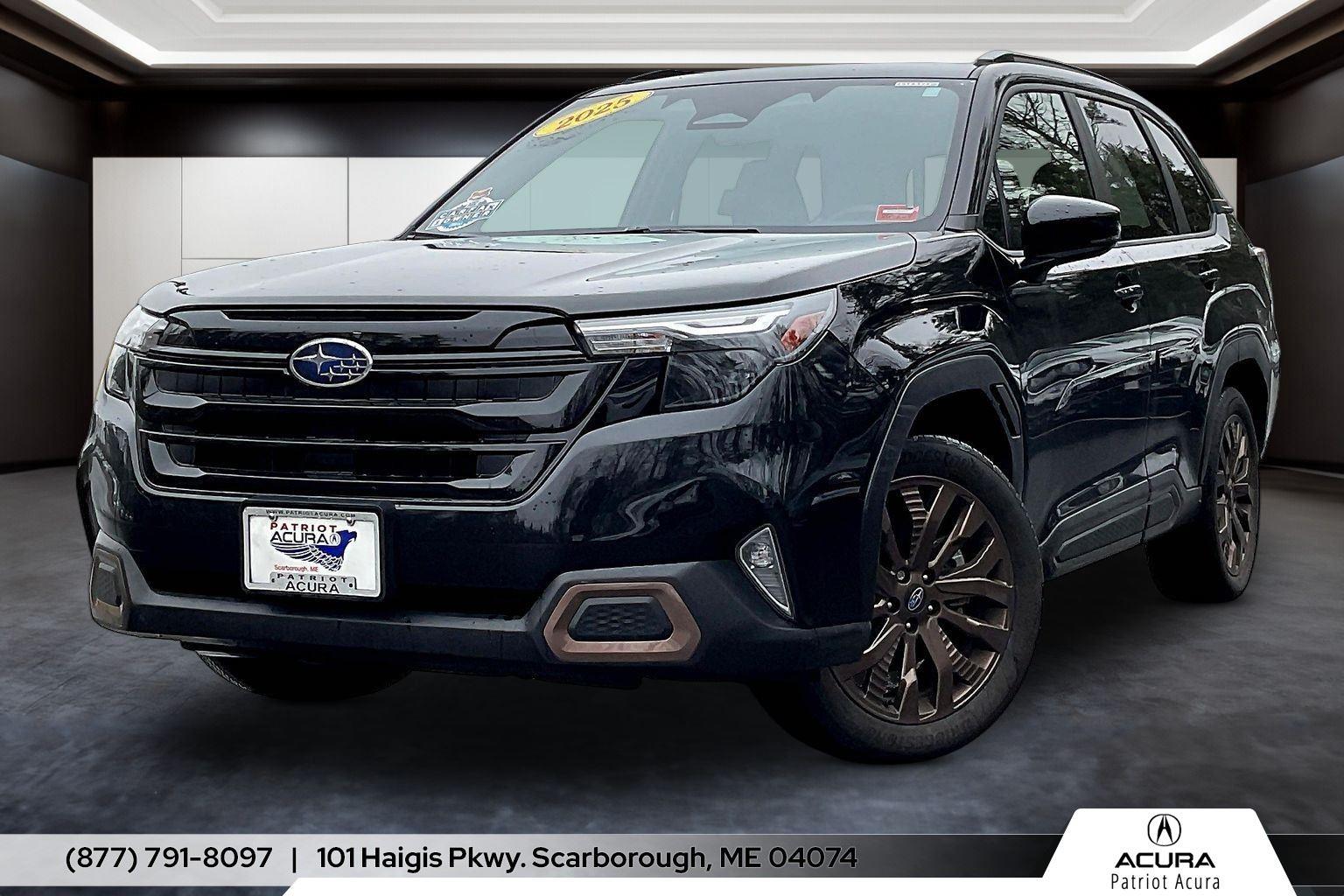 Crystal Black Silica 2025 Subaru Forester Sport Crossover AWD SUV / Crossover All-Wheel Drive Continuously Variable Transmission