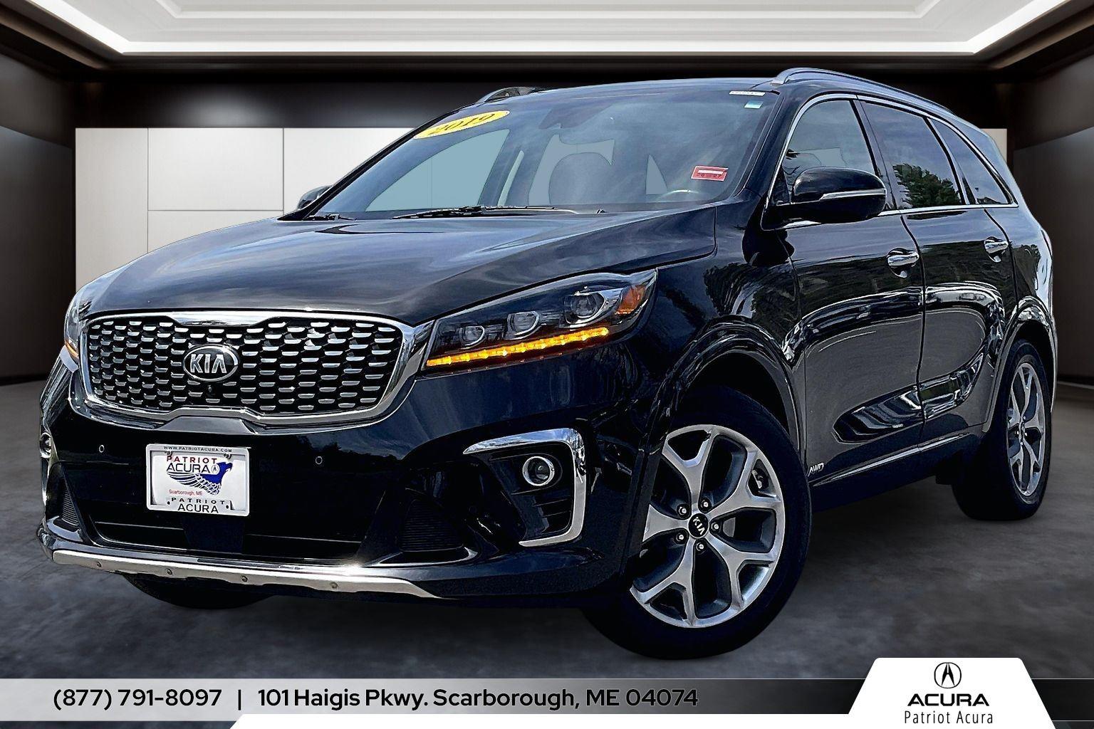 Ebony Black 2019 Kia Sorento SX V6 AWD SUV / Crossover All-Wheel Drive Automatic
