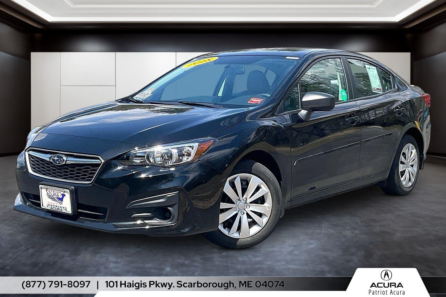 Crystal Black Silica 2018 Subaru Impreza 2.0i Sedan AWD Sedan All-Wheel Drive Continuously Variable Transmission