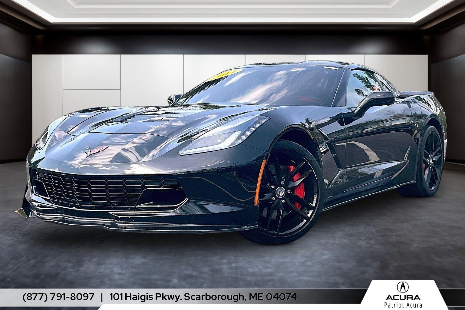 Black 2014 Chevrolet Corvette Stingray Z51 3LT Coupe RWD Coupe Rear-Wheel Drive 7-Speed Manual