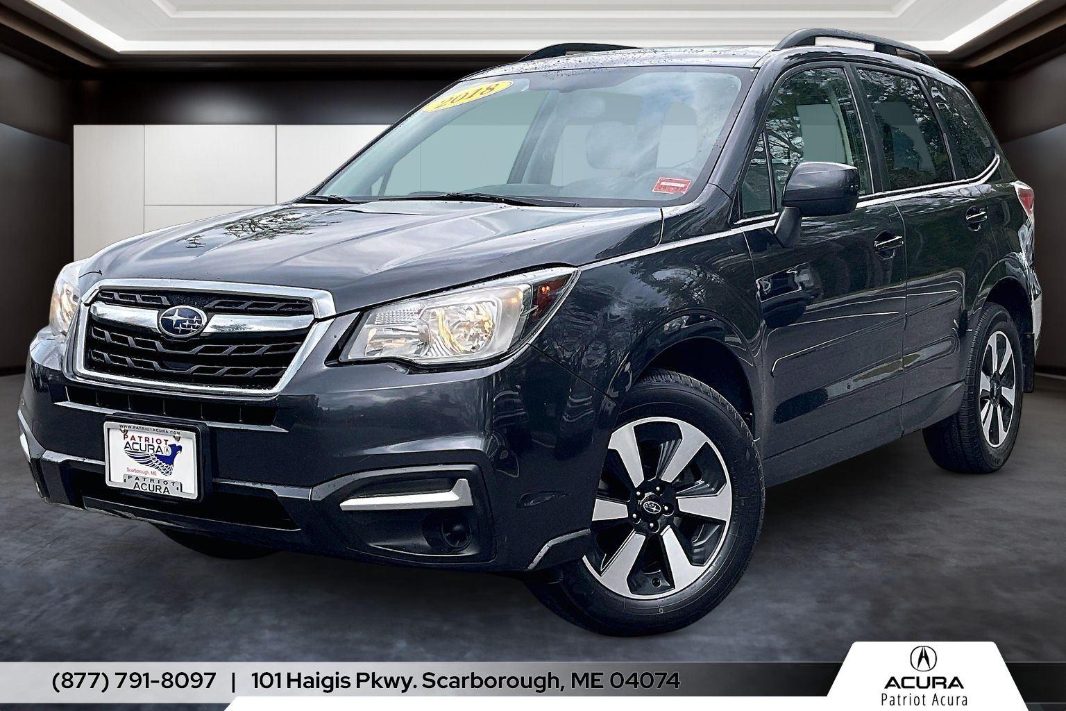 Dark Gray Metallic 2018 Subaru Forester 2.5i Premium SUV / Crossover All-Wheel Drive Continuously Variable Transmission