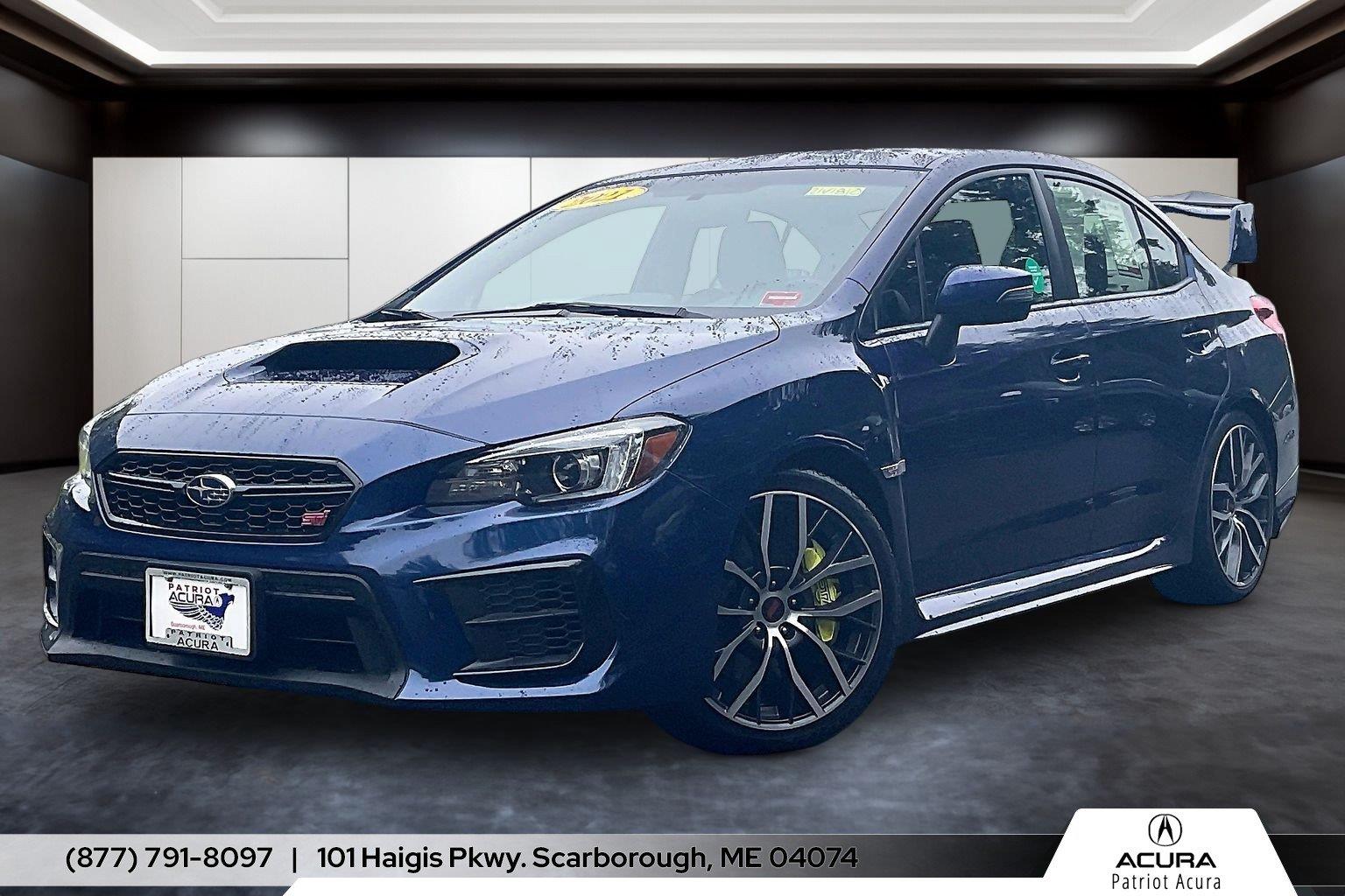 Lapis Blue Pearl 2021 Subaru WRX STI Sedan All-Wheel Drive Manual