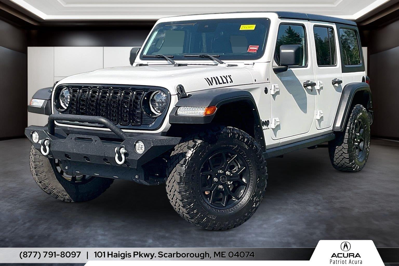 Bright White Clearcoat 2024 Jeep Wrangler SUV / Crossover Four-Wheel Drive 6-Speed Manual