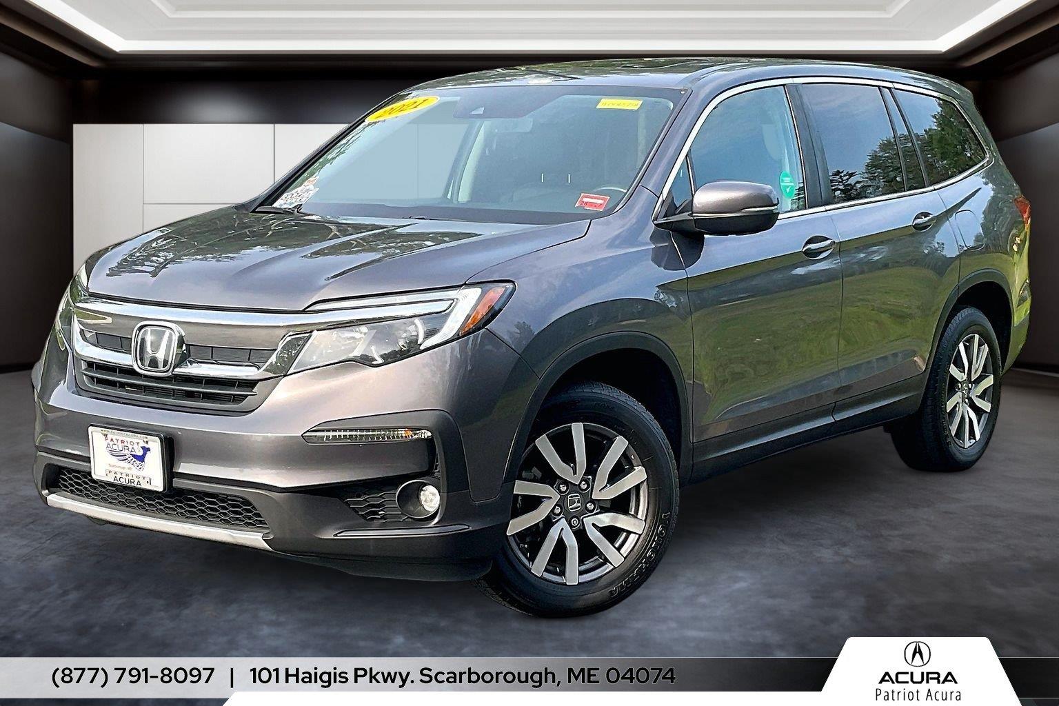 Gray (Modern Steel Metallic) 2021 Honda Pilot SUV / Crossover All-Wheel Drive Automatic