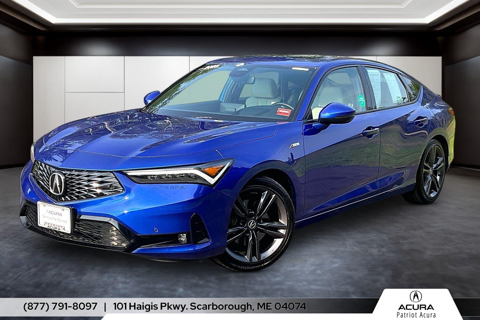 Apex Blue Pearl 2025 Acura Integra Sedan Front-Wheel Drive Continuously Variable Transmission