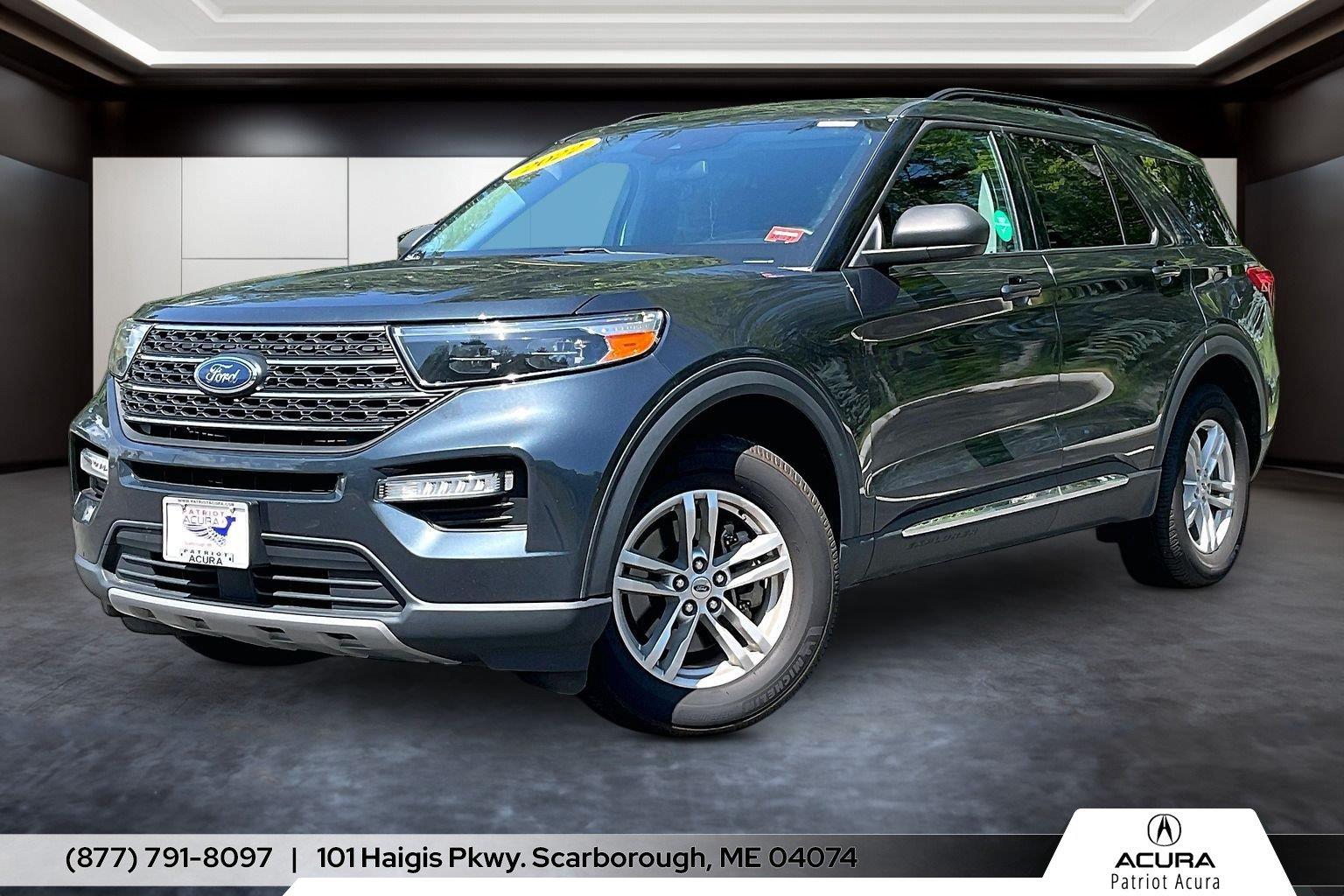 Stone Blue 2022 Ford Explorer SUV / Crossover All-Wheel Drive Automatic