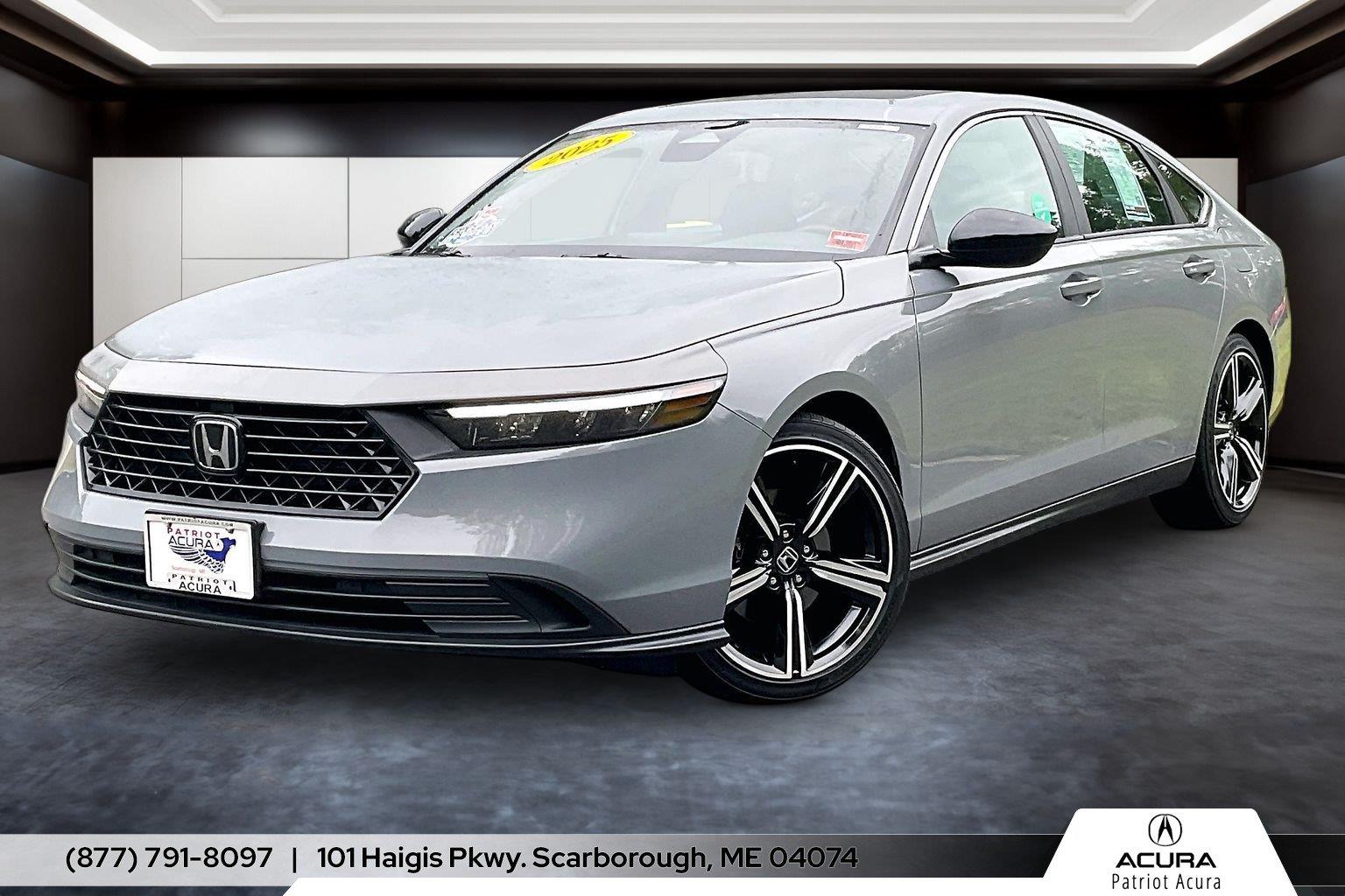 Urban Gray Pearl 2025 Honda Accord Hybrid Sedan Front-Wheel Drive Continuously Variable Transmission