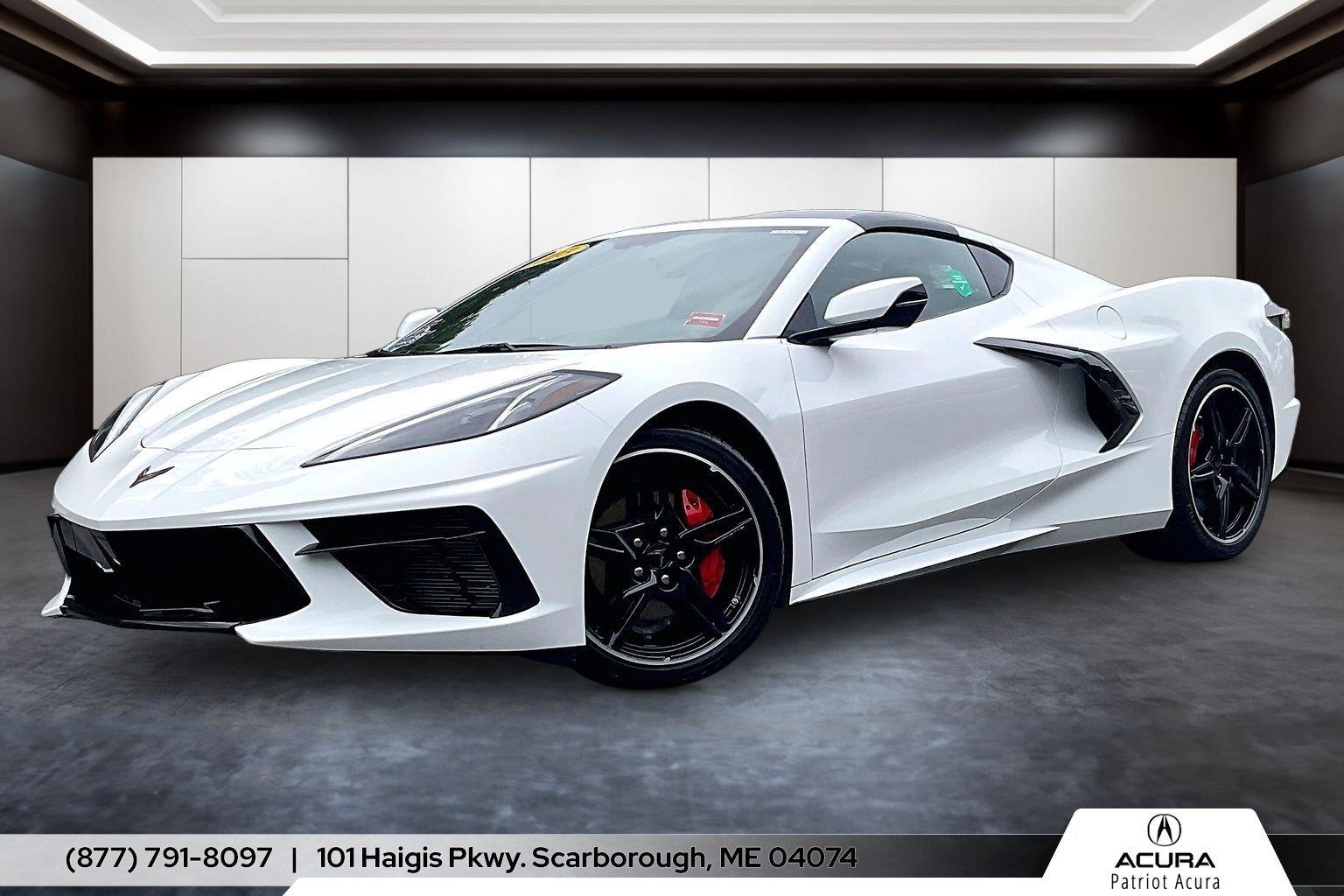 Arctic White 2023 Chevrolet Corvette Coupe Rear-Wheel Drive 8-Speed Dual Clutch